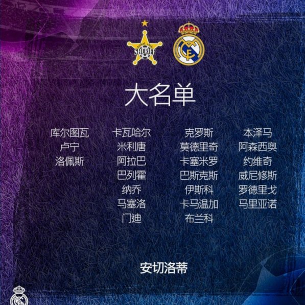 皇马客战塞维利亚大名单：巴尔韦德缺席，姆巴佩维尼在列